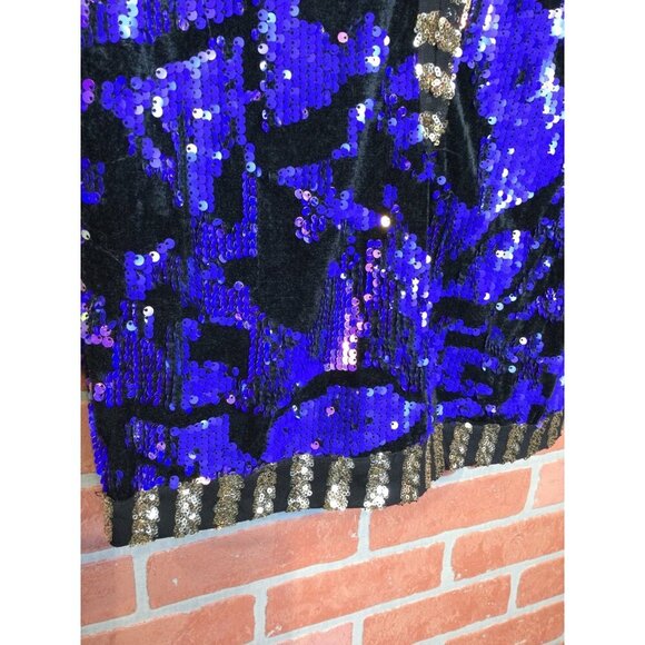 House Of Jade Sky Sequin Mini Dress Size 8 Sequined Party Cocktail Event Glam - Picture 2 of 9